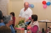 Ian McFarlane sells the raffle tickets