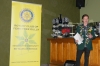 Damien addresses the club